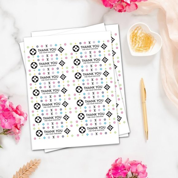 NEW - Lux Fashion Thank You Rating Sticker Labels – (48 ct) - Picture 3 of 5